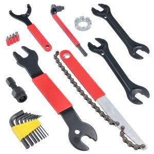 37-pcs Bike Bicycle Complete Maintenance Repair Hand Wrench Tool Kit Set