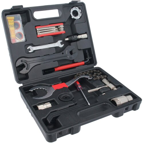 18-pcs Bike Bicycle Complete Maintenance Repair Hand Wrench Tool Kit Set