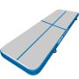 3M 4M 5M 6M Turnmatte Air Track Matte Tumbling Aufblasbar Gymnastikmatte 3M vorne weiß, seitlich blau