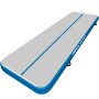 3M 4M 5M 6M Turnmatte Air Track Matte Tumbling Aufblasbar Gymnastikmatte 5M vorne weiß, seitlich blau