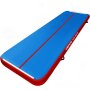 3M 4M 5M 6M Turnmatte Air Track Matte Tumbling Aufblasbar Gymnastikmatte 6M vorne blau, seitlich rot
