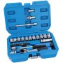 29pcs Jeu de Clés à Cliquet 1/4" Douille Torx multipoints Tournevis Réparatio