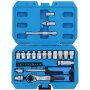 29pcs Jeu de Clés à Cliquet 1/4" Douille Torx multipoints Tournevis Réparatio