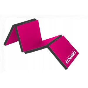 Klappbar Turnmatte Weichbodenmatte Gymnastikmatte Yogamatte Magenta Schwarz 1.8M