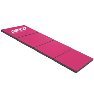 Klappbar Turnmatte Weichbodenmatte Gymnastikmatte Yogamatte Magenta Schwarz 1.8M