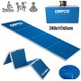 Klappbar Turnmatte Weichbodenmatte Gymnastikmatte Fitnessmatte Blau / Hellgrau