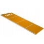 Tapis de Gymnastique Yoga Pliable Tapis Fitness Matelas 240x117x5cm Orange/Gris