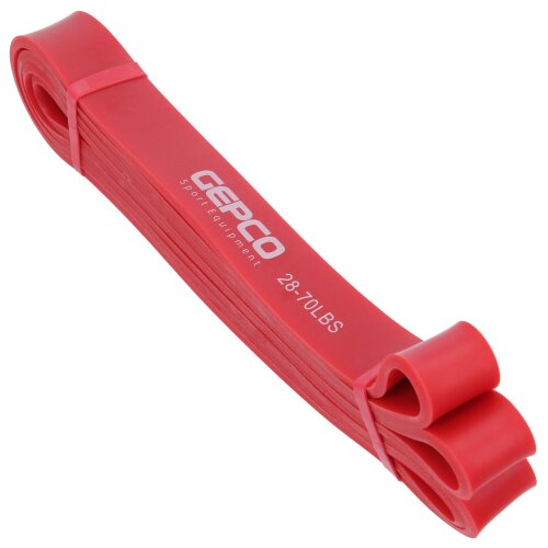 Gymnastikband Fitnessband Rubberband Gummi Übungsband 1-79,4kg Rot: 12,7 - 31,8 kg