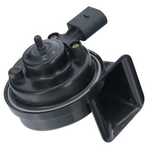 2x HORN HUPE FANFARE SIGNALHORN TIEFTON+HOCHTON VW GOLF...