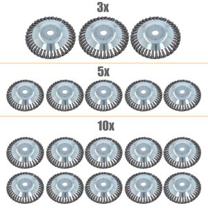 3-5-10-pcs Professionale Boiacca erbacce Spazzola 25,4x200mm