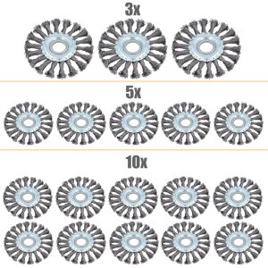 3-5-10-pcs Ruota Spazzola per Rasaerba Spazzola da...