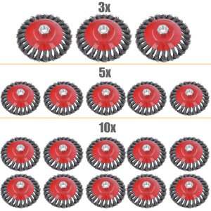 3-5-10-pcs Rotary Fil DAcier Brosse pour Meuleuse dangle...