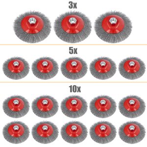 Kegelbürste Drahtbürste 115 mm M14 Flex Gewellt...