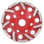 Diamant Schleiftopf Zweireihig/Turbo Schleifteller Topfscheibe Beton Ø 125mm 125 mm Turbo Rot