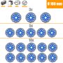 3/5/10 Meule Assiette Diamantée Double Rangée Meuleuses Outil de Décapage Ø100mm