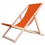 Sonnenliege Strandliege Holz Gartenliege Holzliege Orange