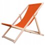 Sonnenliege Strandliege Holz Gartenliege Holzliege Orange