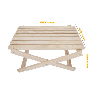 Klapptisch Couchtisch Holz Beistelltisch Kaffeetisch Camping Tisch 46x46x44 cm