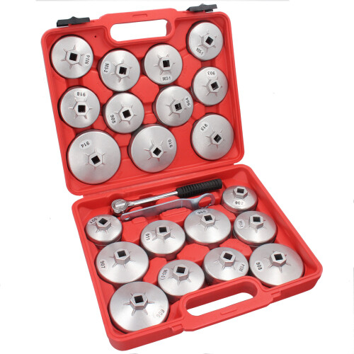 Ölfilterschlüssel Werkzeug Set 23-pcs. Ölfilter Kappen Schlüssel PKW Öl Wechsel