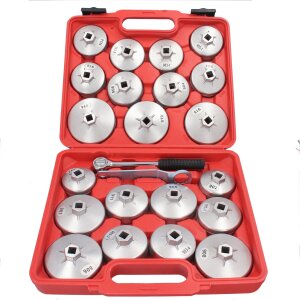 Ölfilterschlüssel Werkzeug Set 23-pcs. Ölfilter Kappen Schlüssel PKW Öl Wechsel