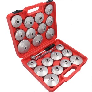 Ölfilterschlüssel Werkzeug Set 23-pcs. Ölfilter Kappen Schlüssel PKW Öl Wechsel