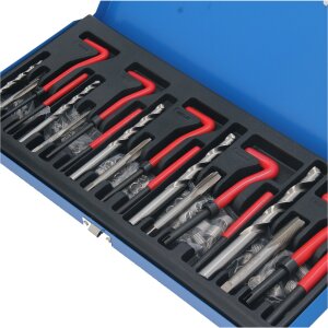 Gewinde Reparatur kit131pezzi M5 M6 M8 M10 M12 Gewindebohrer Einsätze Hülse