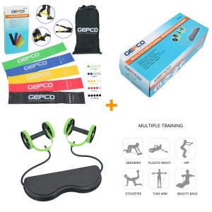GEPCO Double ABS Wheel Fitness Equipment For Abdominal...