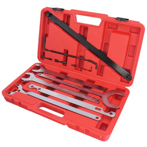 11pc Mercedes Benz BMW Viscous Fan Clutch Water Pump Holder Wrench Tool Set