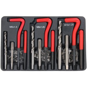 Einsätze Hülse M6 M8 M10 Gewindebohrer Gewinde Reparatur kit88-pcs. Werkzeug