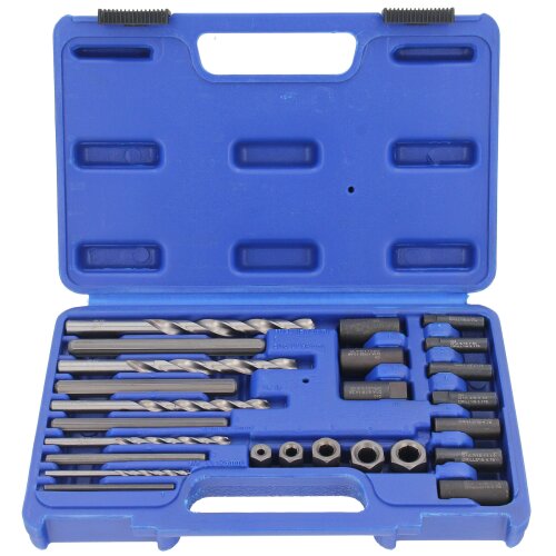 GEPCO Thread Extractor Set 25-Piece Screw Extractor Set with HSS Drill Bits!!