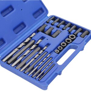 GEPCO Thread Extractor Set 25-Piece Screw Extractor Set with HSS Drill Bits!!