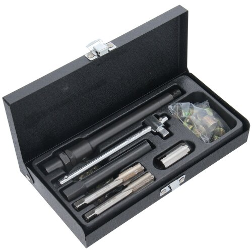 25-tlg Zündkerze Gewinde Reparatursatz Gewindebohrer Set  M14 X 1.25