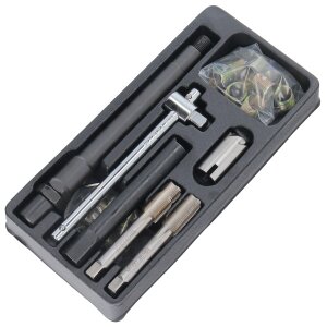 25-tlg Zündkerze Gewinde Reparatursatz Gewindebohrer Set  M14 X 1.25