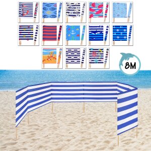 Windschutz Sichtschutz für Strand Garten See Meer 8M...