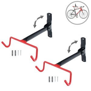 2x Bicicletta Supporto da Parete Gancio Rastrelliera per...