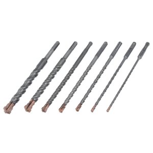 SDS-plus Betonbohrer Set 7-tlg Quadro Bohrer Hammerbohrer 5mm - 18mm Länge 210mm