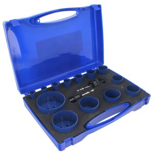 Kit set seghe a tazza 16 pezzi 19-82mm frese per metallo...