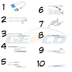 NEUE LAMBDASONDE universel 4-KABEL 240mm TOYOTA...