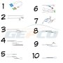 NEUE LAMBDASONDE universel 4-KABEL 240mm TOYOTA 4-pinsavec joint !!