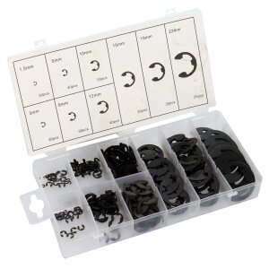 E-Sicherungsring Sortiment 300 tlg. Sortiment 1,5 - 22 mm...