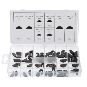 80 pcs. Federkeile-Sortiment Set kitScheibenfedern...