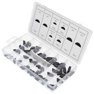 80 pcs. Federkeile-Sortiment Set kitScheibenfedern...