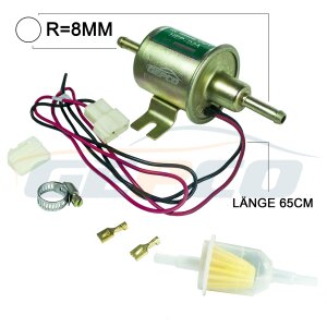uniwersalne /a /ye Pompa paliwa MembranPompa z filtrem D=8mm d³ugoœæ przewodu 650 mm