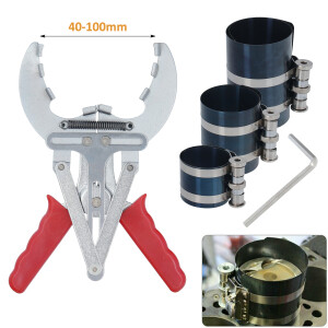 Kolbenringzange 40-100 mm + Kolbenring Spannband 60-90 mm...