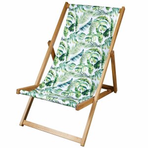 2x Chaise Pliable de Plage Feuilles de bananier avec...