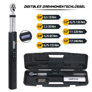 Elektronischer Drehmomentschlüssel 1/4"...