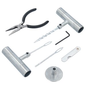Kit de réparation de pneus de crevaison pneus de voiture avec pinces 47 pièces
