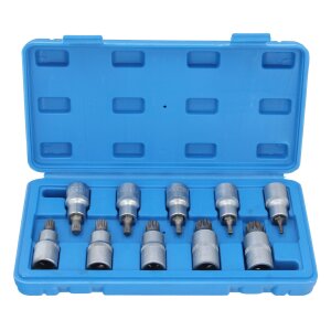 GEPCO Profi Steckschklüssel-Satz 1/2" Innen Vielzahn Nüsse M4-M18 Steck Nuss Set