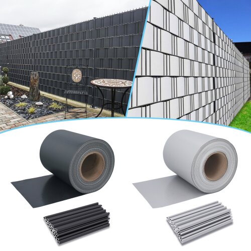 GEPCO Striscia di privacy PVC Fence Foil per doppio Rod Mats Striscia di recinzione