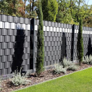 GEPCO Striscia di privacy PVC Fence Foil per doppio Rod Mats Striscia di recinzione